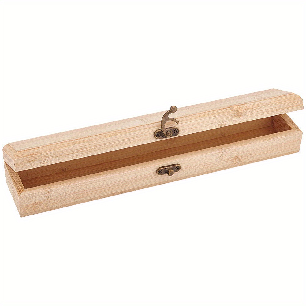 

Bamboo & Wood Storage Box For Jewelry - Rectangle, 12x2.24x1.85 Inches