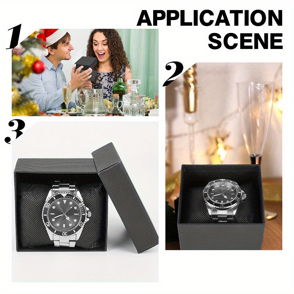 Scatole Regalo Per Orologi - 10 Pezzi, 9x8,5x5,5 Cm, Con Cuscino, Rosso Indiano - Foto 6