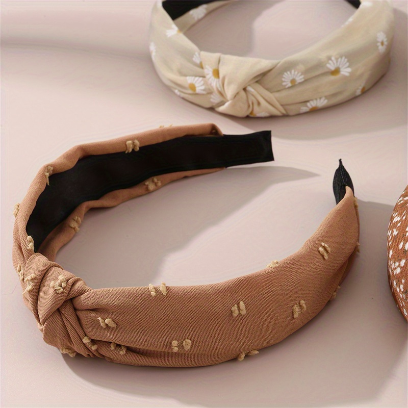 4pcs series daisy flower print knotted - Temu Mauritius display picture 1