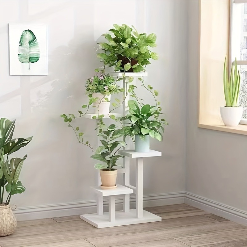 

1pc Indoor Metal Irregular Multi-tier Plant Stand Rack For Living Room & Balcony.