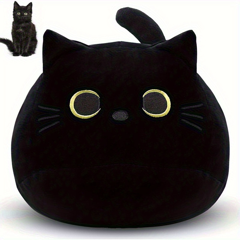 

Plush Black Cat Toy, Plush Cat Pillow, Plush Doll, Cat-shaped Plush Pillow, Animal-filled Plush Pillow, Plush Toy, Cat-shaped Design, Sofa Pillow Decoration, Doll