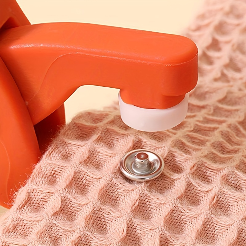 1set 200pcs Button Accessories With 1pc Plastic Hand Pliers For Fast And Easy Clothing And Quilt Production