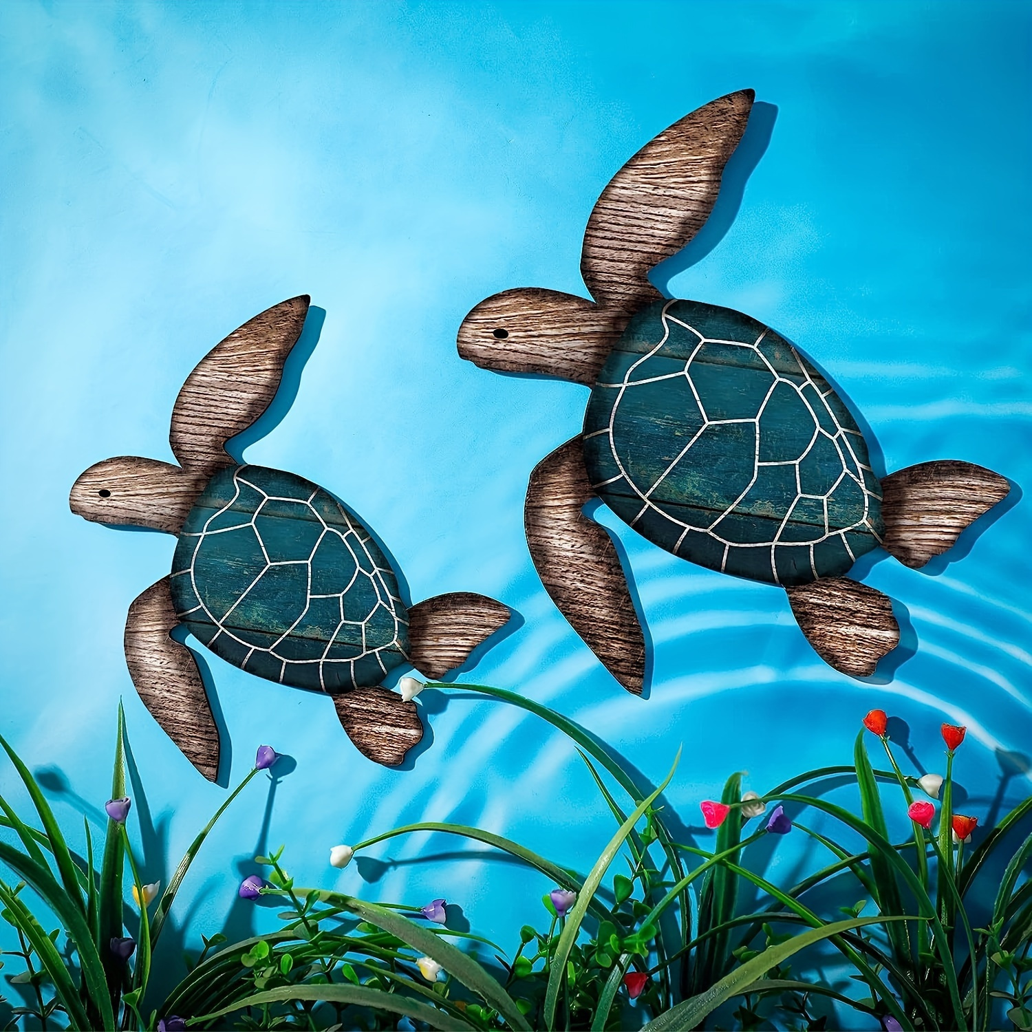 Sea Turtle Art Decor, popular Beach Home Decor, Ocean Theme Artwork