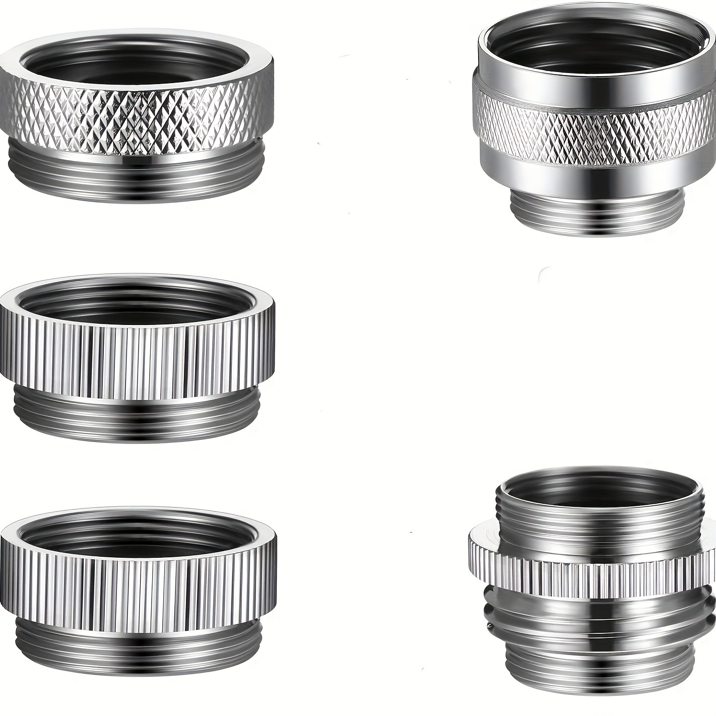 3-tlg. Wasserhahn Adapter Set - G1/2 Auf G3/4 Gewinde, Für Garten & Filter