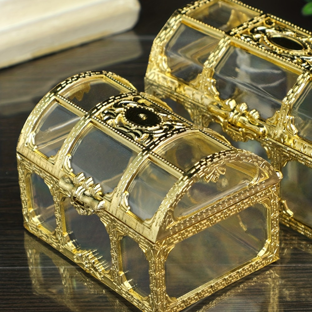 

Jewelry Box, 1/3/5 Pcs, Electroplated, Portable And For Small And Accessories -jewelry Making Display & Packaging