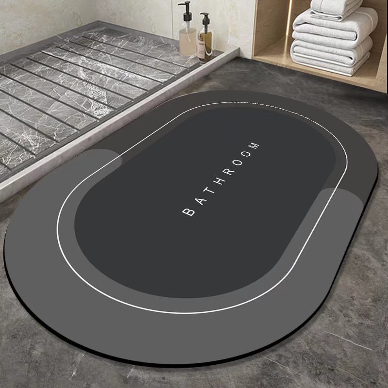 

1pc Non-slip Bathroom Floor Mat, 23.62x15.75in, Soft Absorbent Entry Door Rug, Easy To Clean Household Bedroom Entrance Carpet, Foot Mat, Door Mat, Home Essential