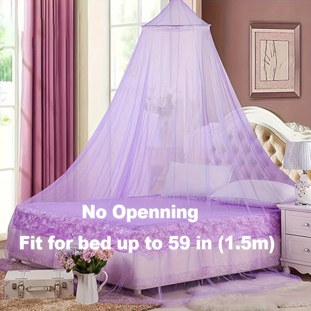 1pc elegant dome mosquito net canopy   multifunctional all bed sizes   camping protection details 3