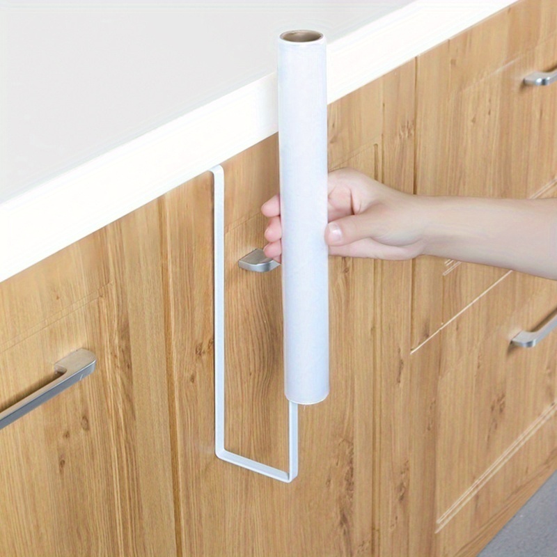 Image of Household Garden Cabinet Under Paper Towel Rack Roll Paper Towel Rack Metal Storage Rack