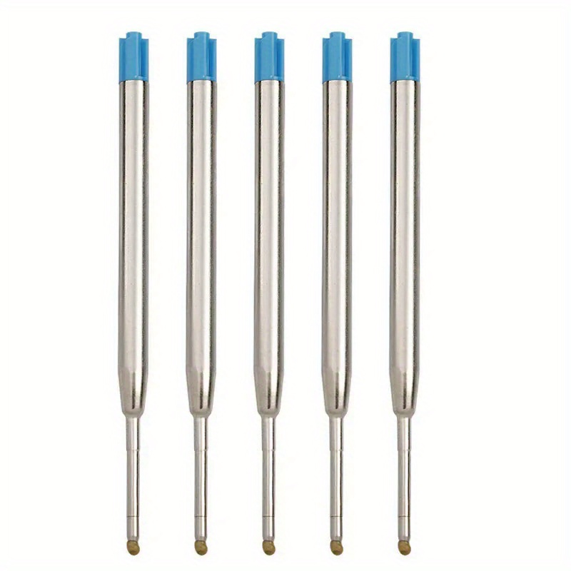 5/10pcs Ballpoint Pen Refills For Pens Medium Red Black Ink Rodsmetal Refill And Pen Bead 0.7mm For Writing Office Stationery