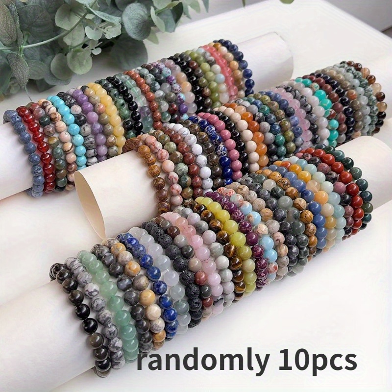 

10pcs Diy Bracelets, , 8mm , , , Men' Jewelry Accessories