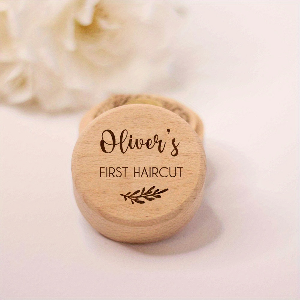 TEMU Custom Engraved Wooden Keepsake Box For Newborns - Unique & Edition By Jiangkao