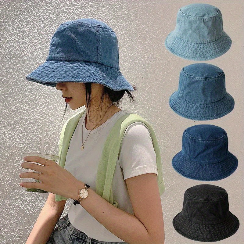 

1pc New Cowboy Fisherman Hat Thin Stylish Versatile Hat Sun Protection Basin Hats For Women