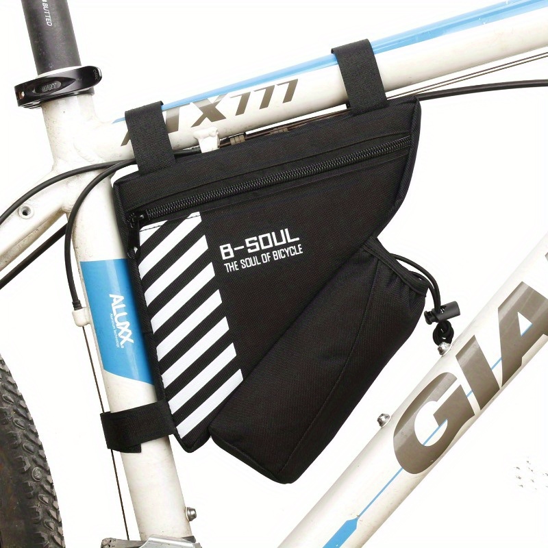 

1pc Bicycle And Mountain Bike Riding Triangle Bag - Can Hold Water Bottle And Tool - Making Your Riding More Convenient
