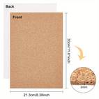 6pcs self sticker cork board wall tiles 30x21 3x0 3cm