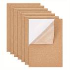 6pcs self sticker cork board wall tiles 30x21 3x0 3cm