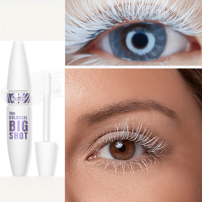

Colossal Big Shot White Mascara Primer, 15ml, Curling, Non-clumping, Smudge-proof, Ideal For Halloween & Christmas Makeup, Cosplay Eye Cosmetics