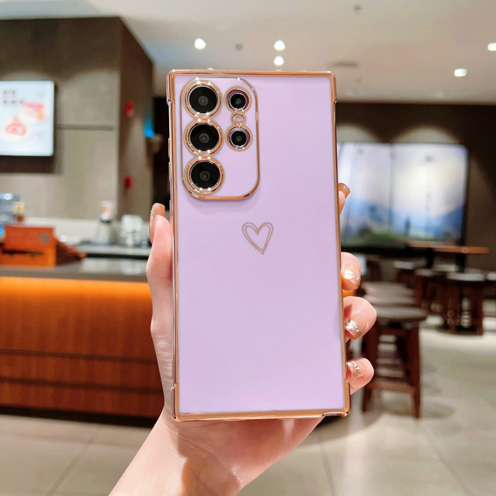 TEMU Electroplating Hollow Phone Case Suitable For Samsungphone For A12 A13 A14 A15 A23 A24 A25 A33 A34 A35 A52 A53 A54 A55