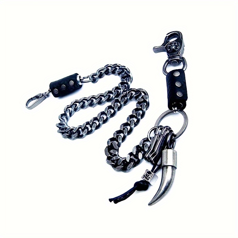 

Men's Punk Gothic Style Wallet Chain Keychain For Jeans & Pants, Men's Accessory Gifts