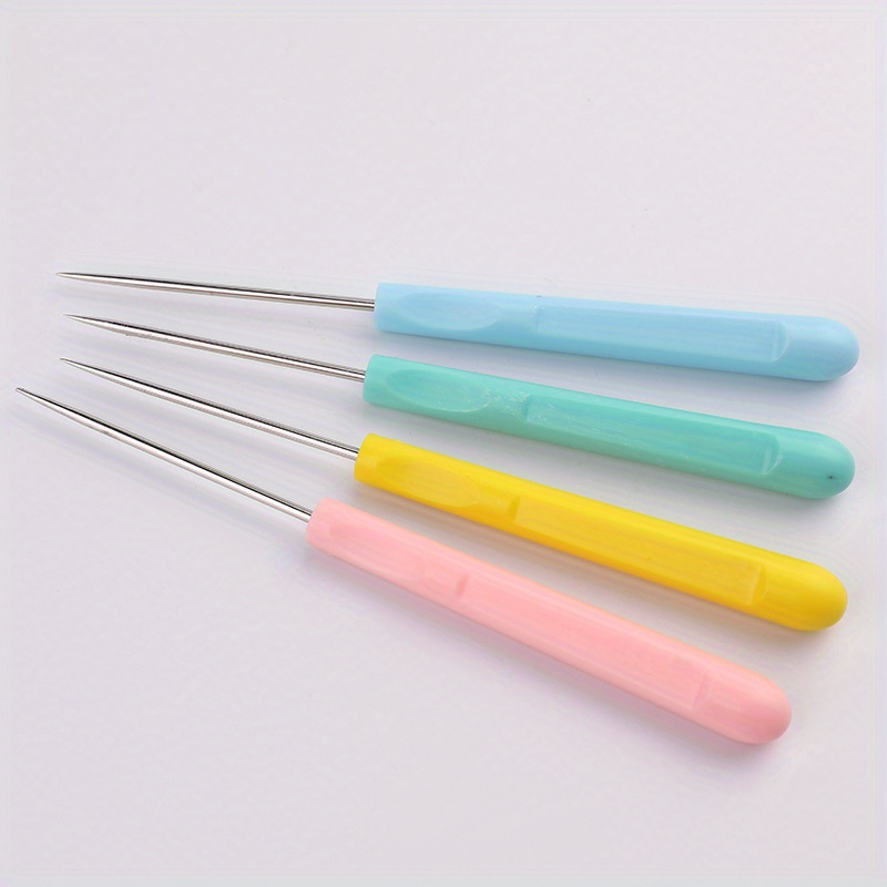 

1pc Plastic Handle Sewing Awl For Sewing Repairing Canvas Leather Sewing Awl Tools Punch Sewing Awl Kit Hand Stitching