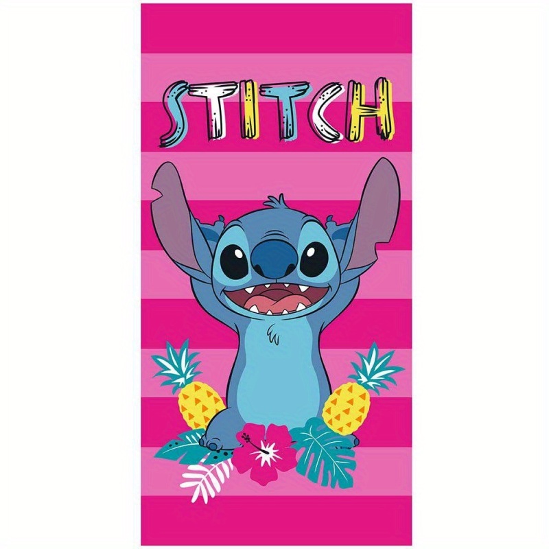 

Stitch - Disney Cartoon Square Towel, Summer Sports Outdoor Beach Towel, Ultra-fine Fiber Quick Drying Bath Towel