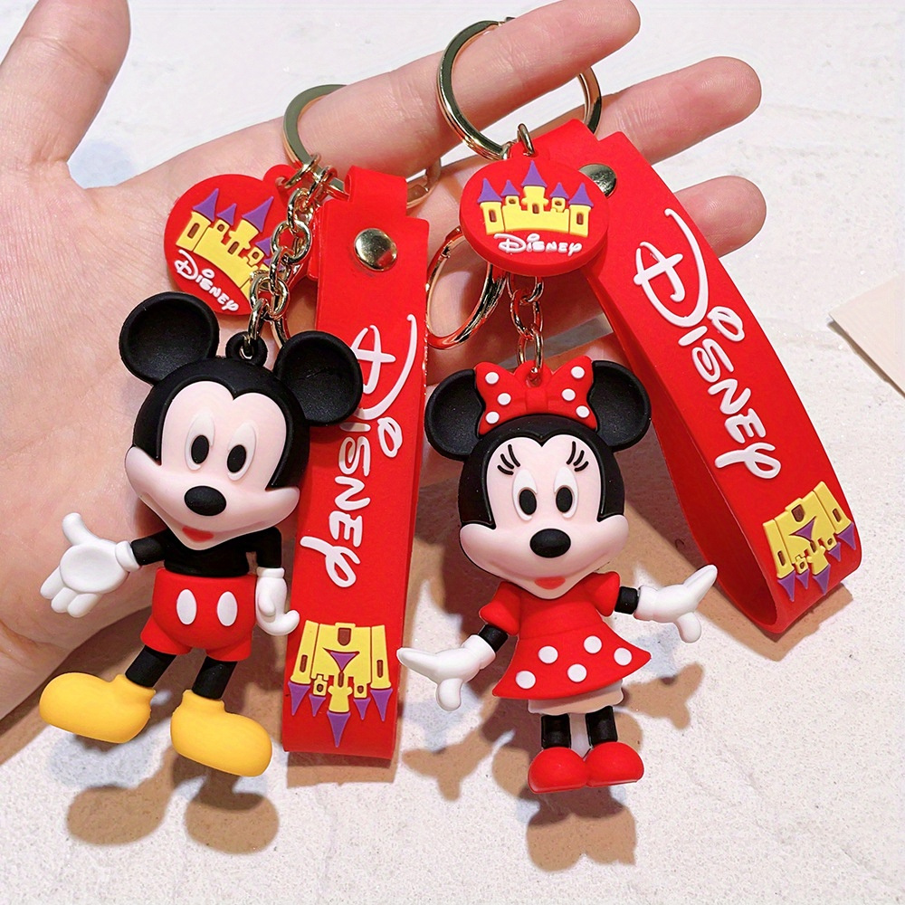 

1pc Disney Christmas Mickey And Jelly Keychain For Cars And Bags Gift