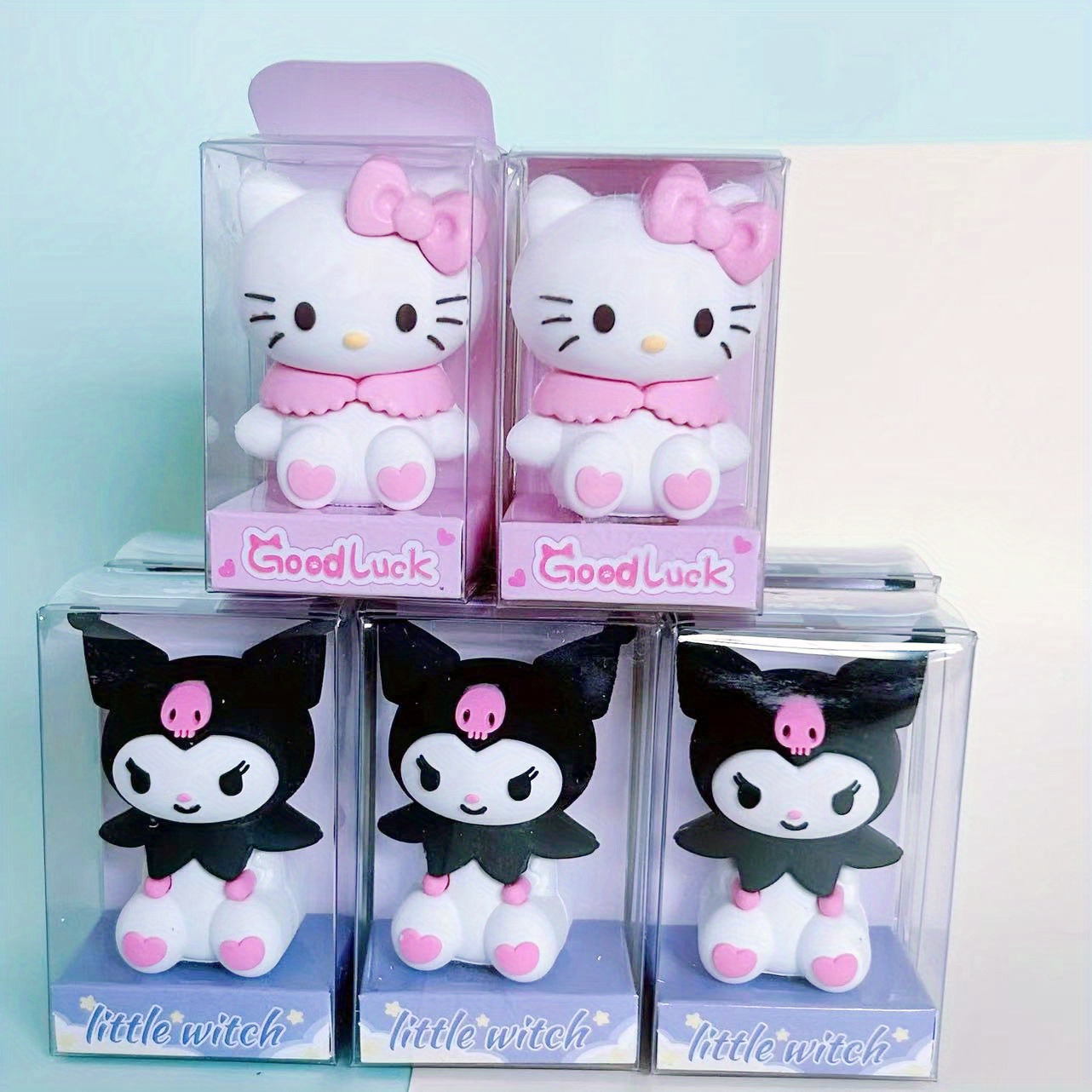 

Hello Kitty Dual-purpose Pencil Sharpener With Eraser - Cute & Sweet Gift For Teens, Durable Plastic