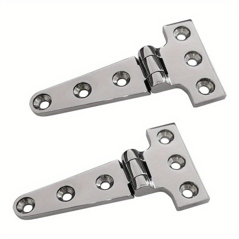 

2pcs Heavy Duty T Hinge 316 Stainless Steel Marine Grade Casting Hinge Door Hatch Hinge Boat