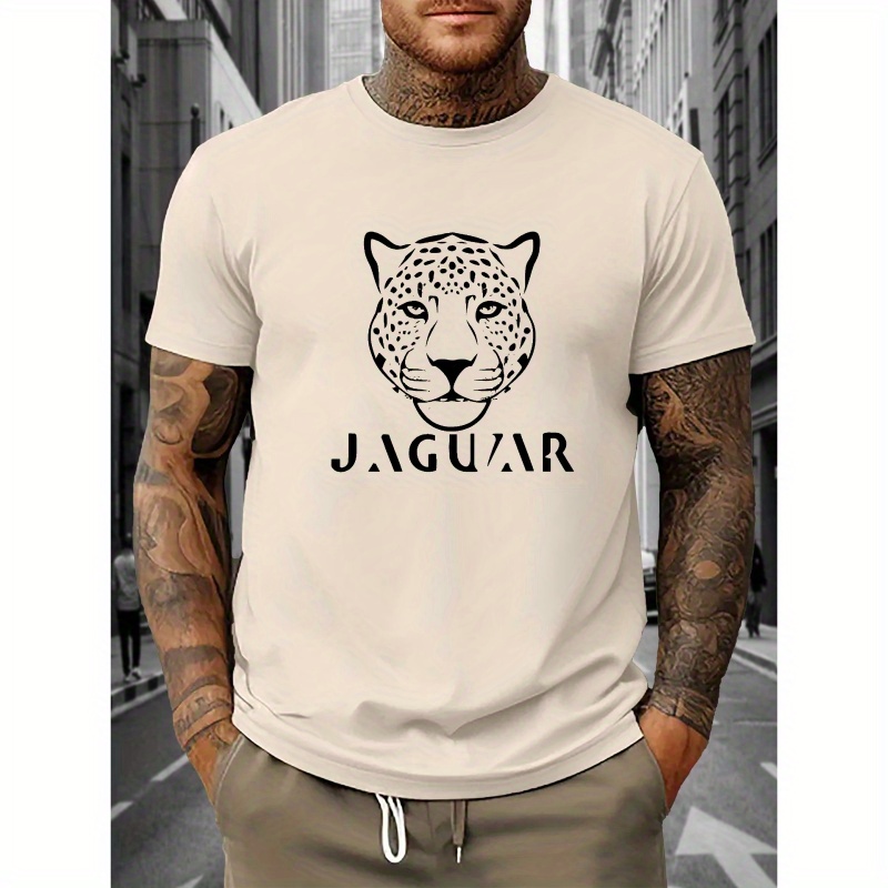 

Print Crew Neck T-shirt For Men, Casual Short Sleeve Top, Men's Clothing