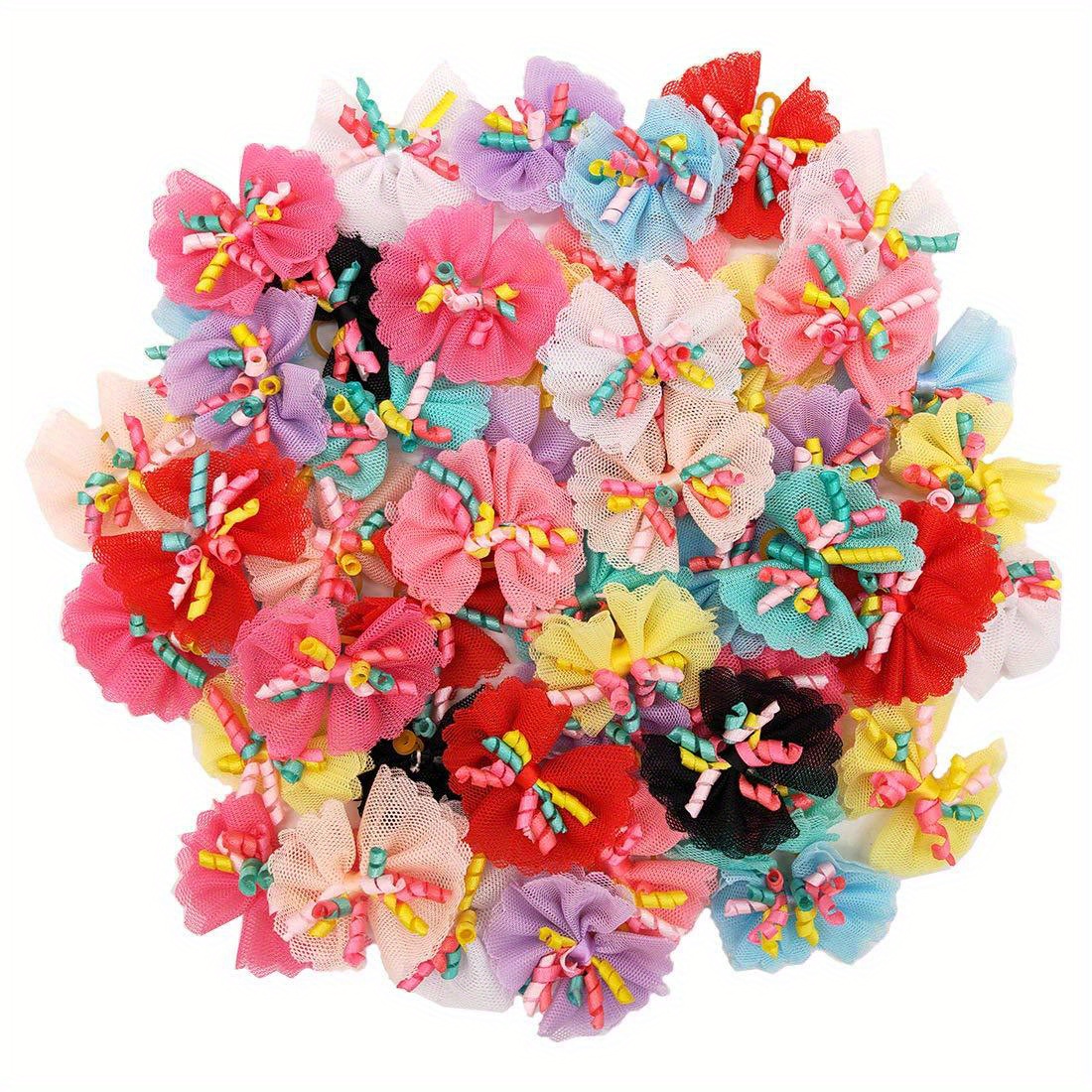 

32 Pcs Assorted Dog Bows , Pet Grooming Accessories, Bows For , Cat - Decorative Pet , Grooming