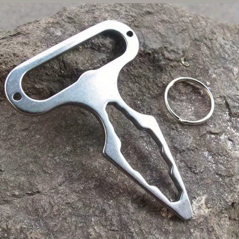 

1pc Edc Multi-tool, Stainless Steel Wrench Bottle Opener Camping Tool