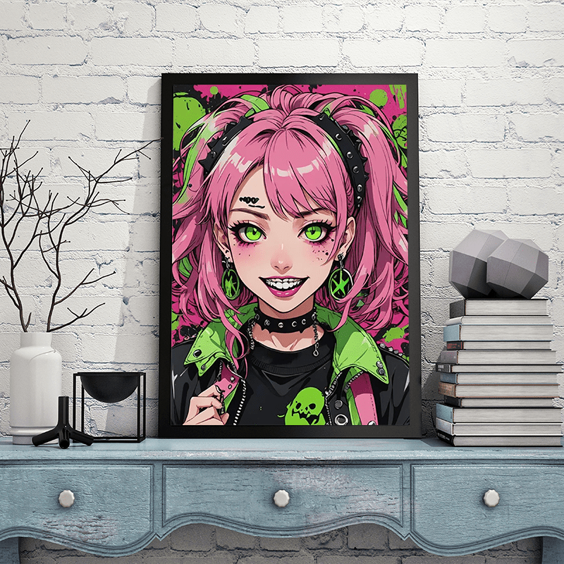 Mediocre White Man, Feminist Wall Art, Empowerment Art, factory Anime Gift, Anime Girl, Anime Canvas , Feminist Gift, 11 x 14 Canvas, Ready to Hang