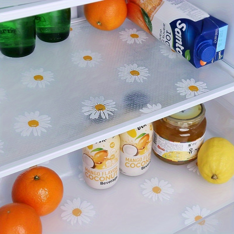 

6 Pcs Non-slip Refrigerator Liners: Waterproof, Washable, And - Perfect For Fridge Glass Shelf, Cabinet, Drawer, And Freezer