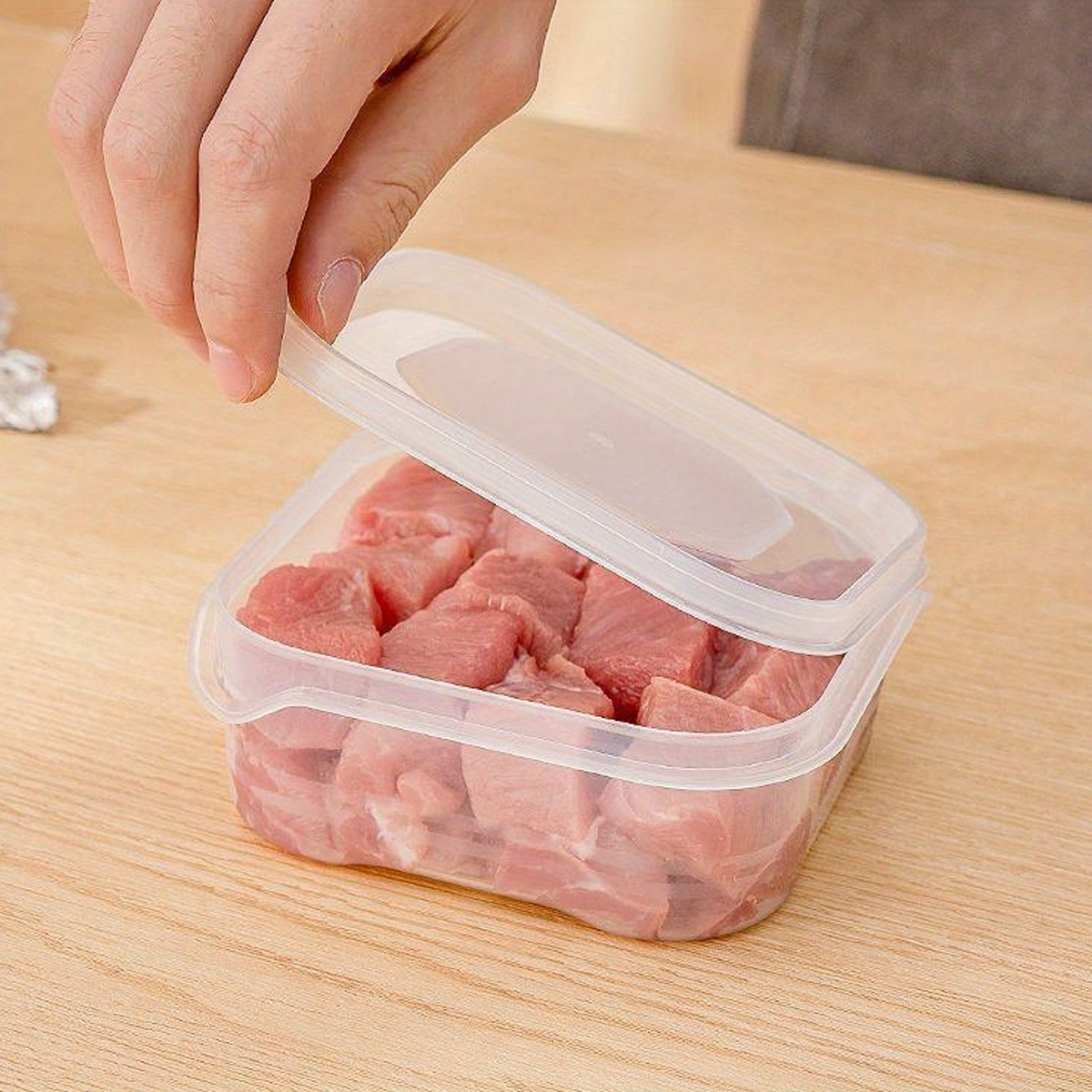 10pcs 15pcs 20pcs stackable freezer storage containers   abs sealed for meat and ice cream preservation details 2