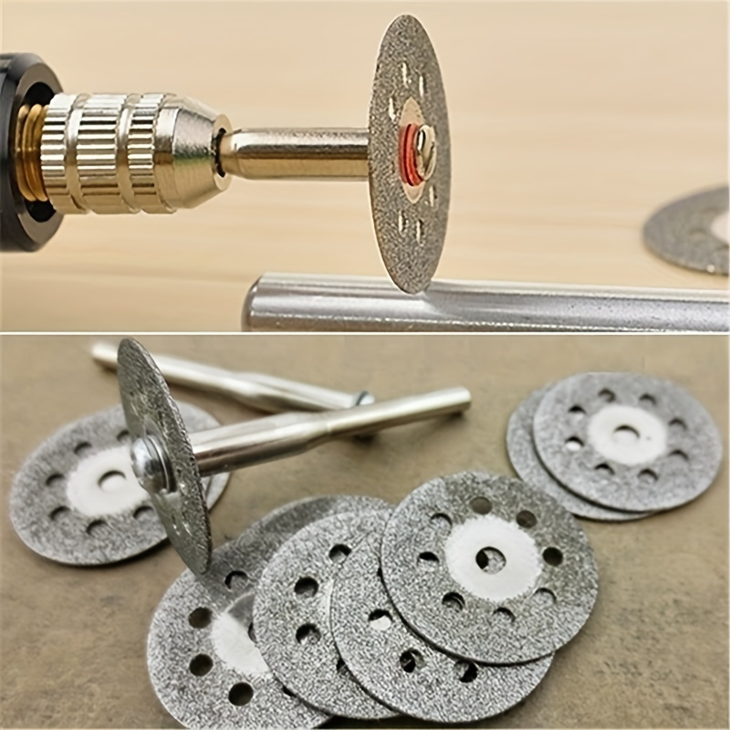 

10pcs Diamond Cut Off Wheels - Metal Cutting Disc For Marble, Ceramic, Stone, Glass - Precision Cutter With Diamond Coating