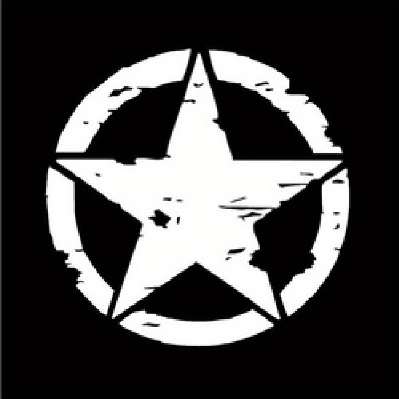 Image of Automotive Body Sticker Motorcycle Star Pattern Adhesive Vinyl Sticker