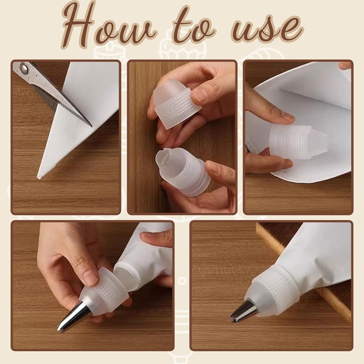 9pcs set cake decorating tool kit including pastry bags 304 Temu