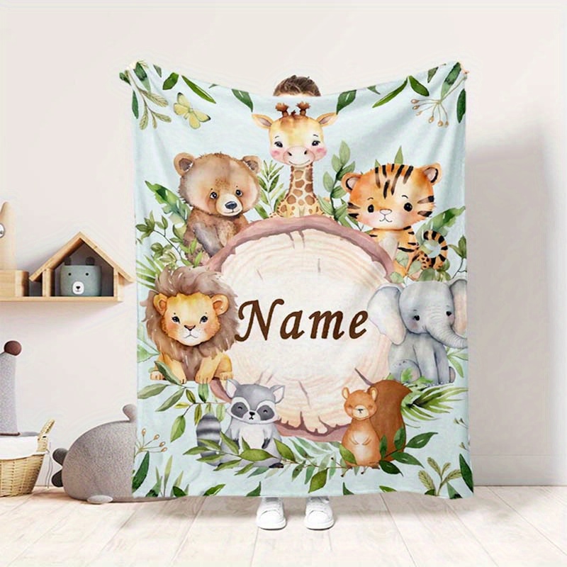 

1pc Creative Blanket, Custom Name Blanket, Soft Blanket For Bedroom Sofa, Room Decor Gifts (customized)