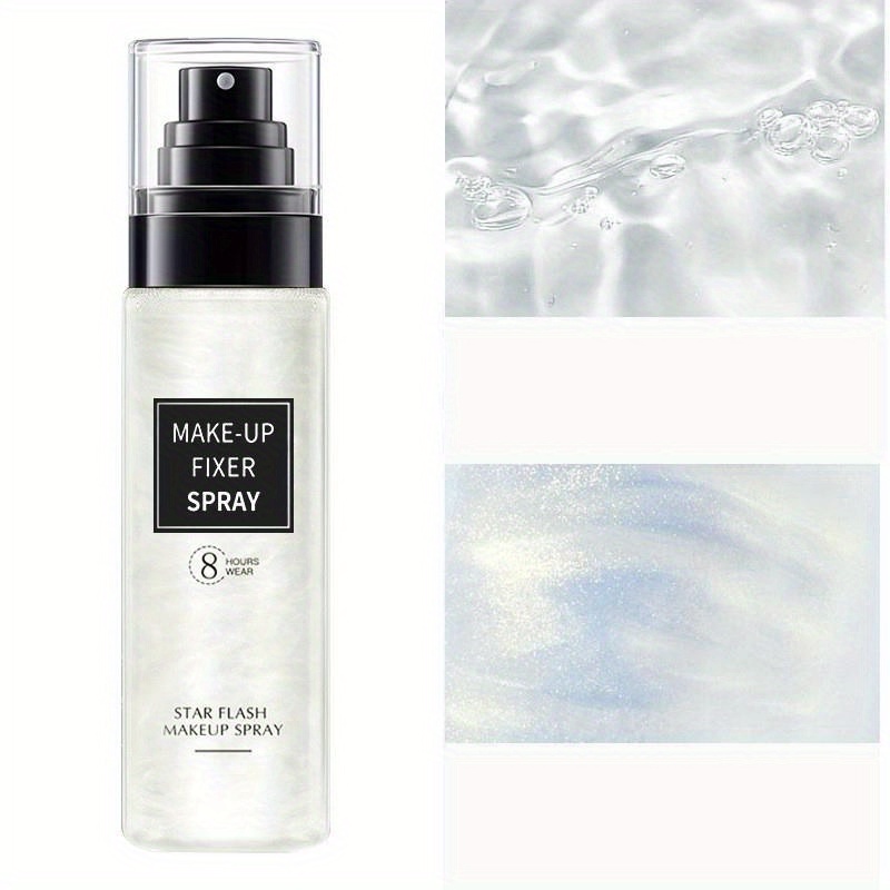 

100ml/3.4oz, Star Flash Quicksand Makeup Setting Spray, Long-lasting, Oil-control, Waterproof, Sweatproof, Natural Finish Makeup Fixer Spray