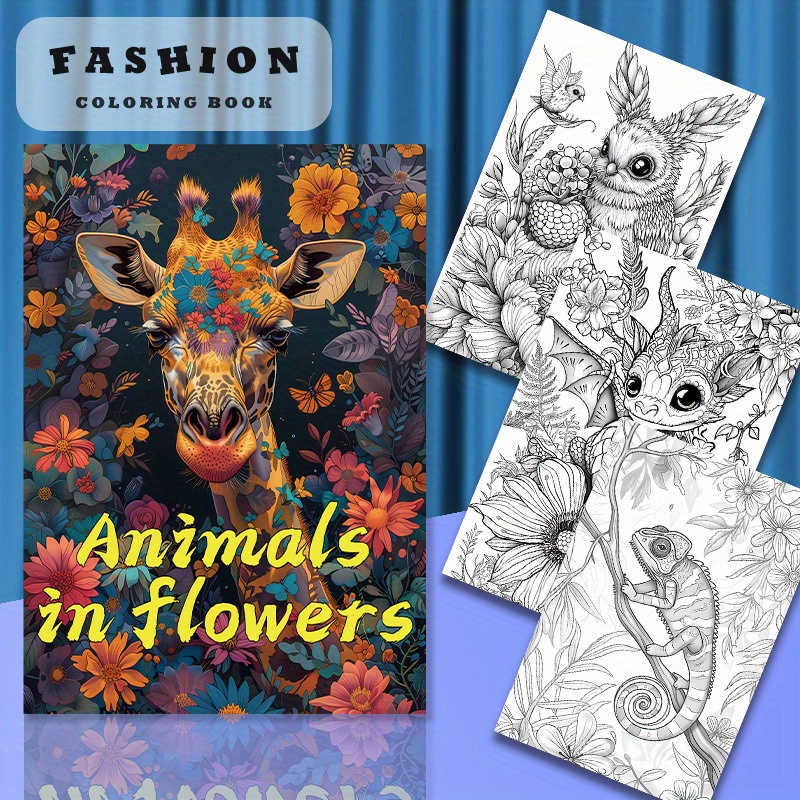 

Deluxe Edition Animal Coloring Book For Adults - 22 Thick Pages, Perfect Birthday Or Holiday Gift