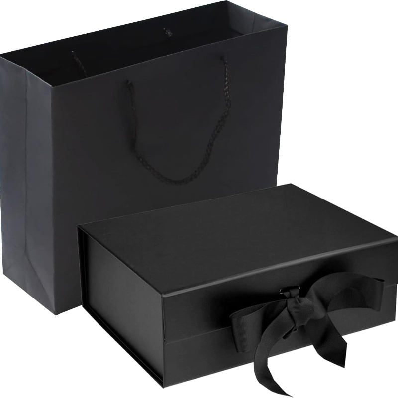 

2pcs, Set Box Lid, And Bag, Combination 1pc Box Size, 9.4x7x3 , For Christmas, , Wedding, , Men's Clothing Packaging Box Bag Combination