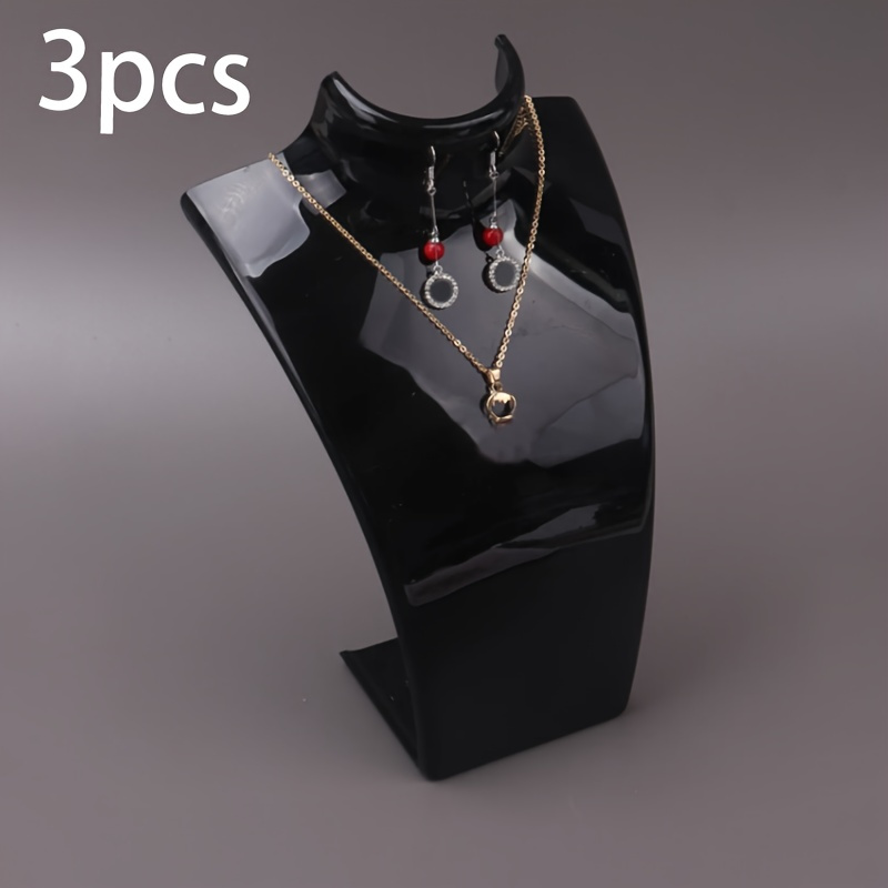 TEMU 3pc Acrylic Jewelry Display Stand, Necklace Stand, Pendant And Earring Stand, Decorative Display Stand, Home Decor, Christmas Gift, New Year Gift, Gift For Woman, Gift For Man Jewelry Towers