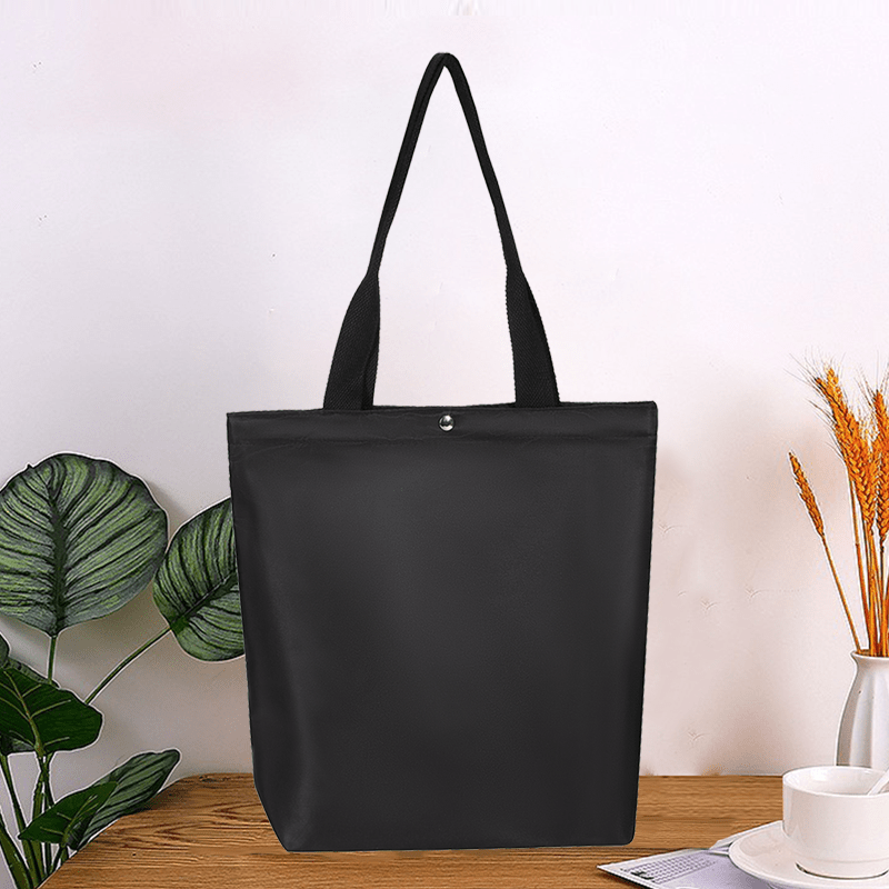 TEMU Stylish Nylon Tote Bag For Daily Commute - Large Capacity, Casual Shoulder Handbag With