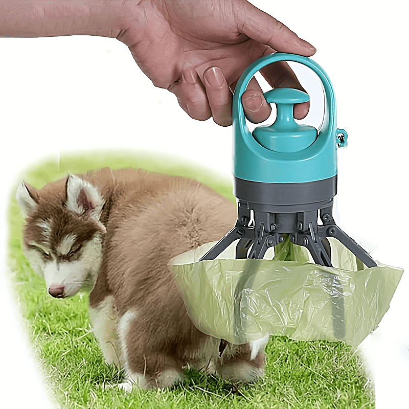 

Portable Dog Poop Scooper With Bag Dispenser, Claw Design Excrement Picker Shovel For Dogs, Lightweight Plastic Material, No Battery Required - Ideal For Grass, Concrete, Gravel, Sand, And Snow