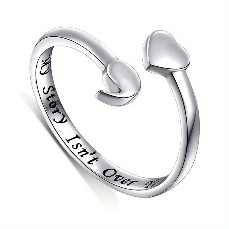 TEMU Elegant 925 Silvery Ring - Unique & , , Lightweight For Everyday .
