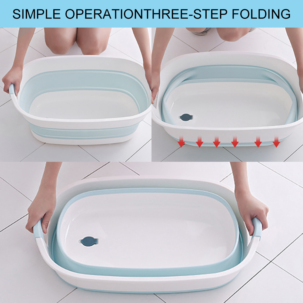 

Portable Dog Bathtub - Foldable, Space-saving Pet Wash Basin With Silicone Material