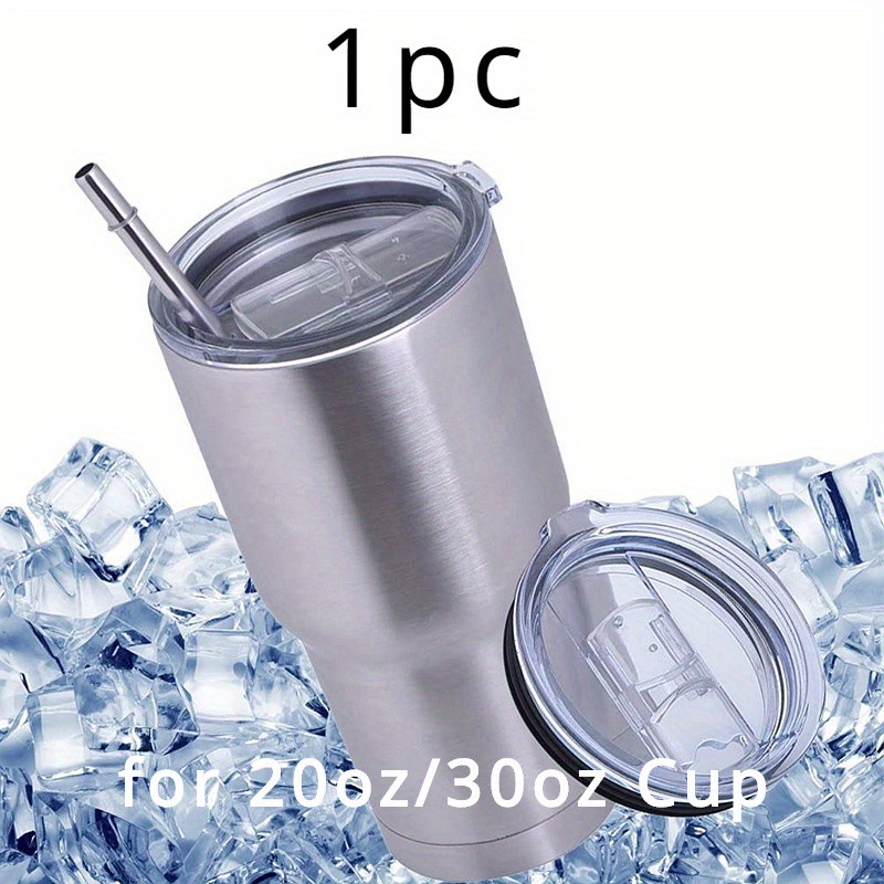 

1pc Steel Replacement Lid , 20oz/30oz Cup Size Compatible, - Lid For Ice , Car Cup