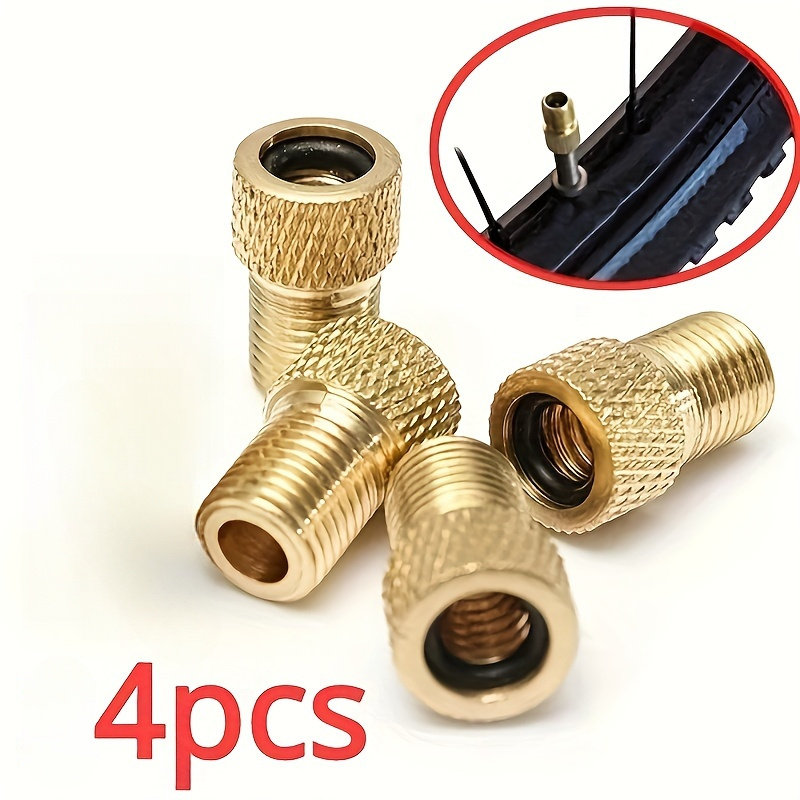 

2/4pcs Bicycle Valve Adapter With Sealing Ring