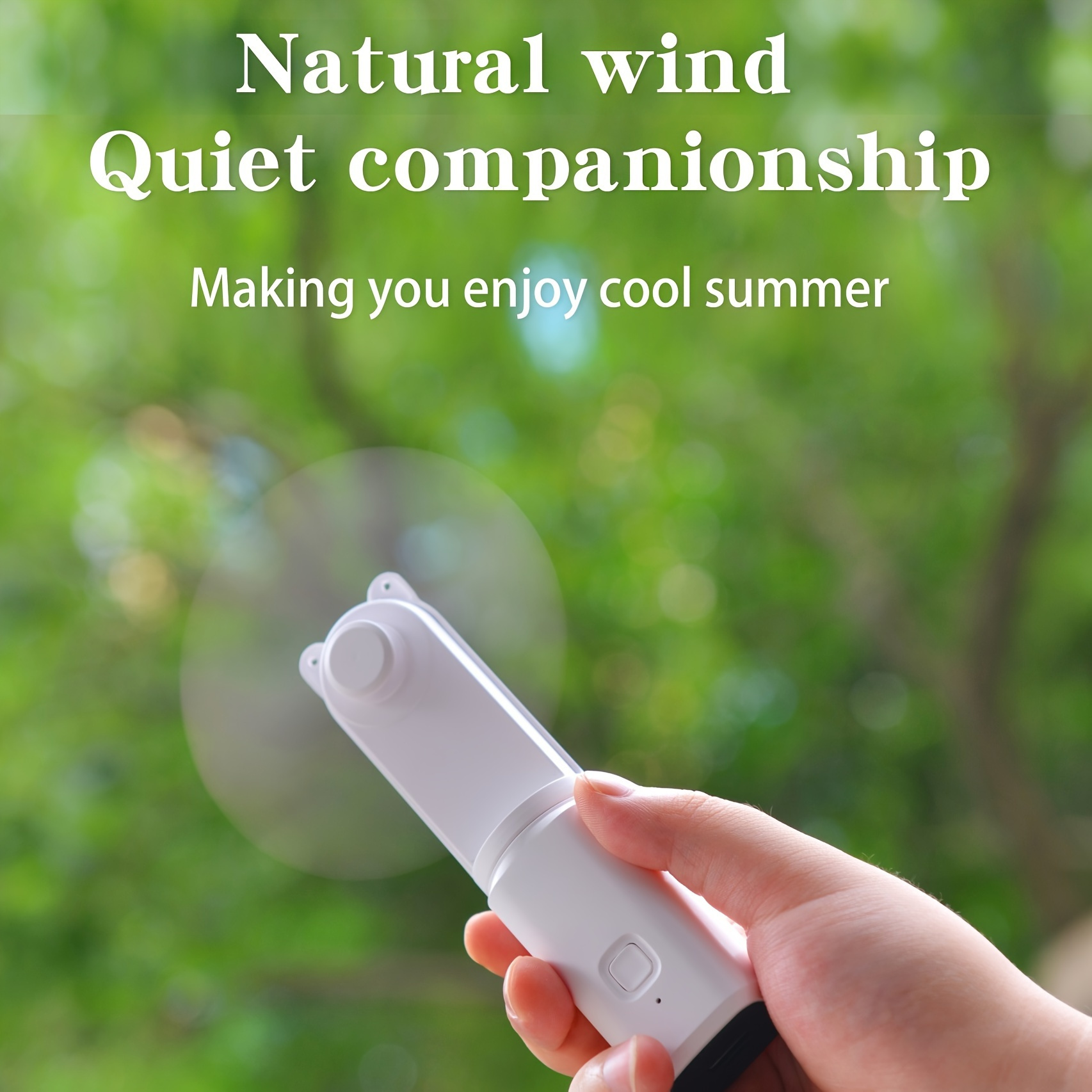 portable mini usb fan with   safety handheld design for outdoor camping picnic   rechargeable 1 0mah battery indoor outdoor use details 0