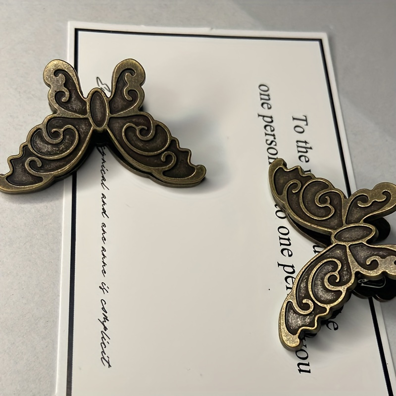 

2-piece Butterfly Metal Clips - Versatile Stainless Steel For Notes, Photos, Paper & Money Organization