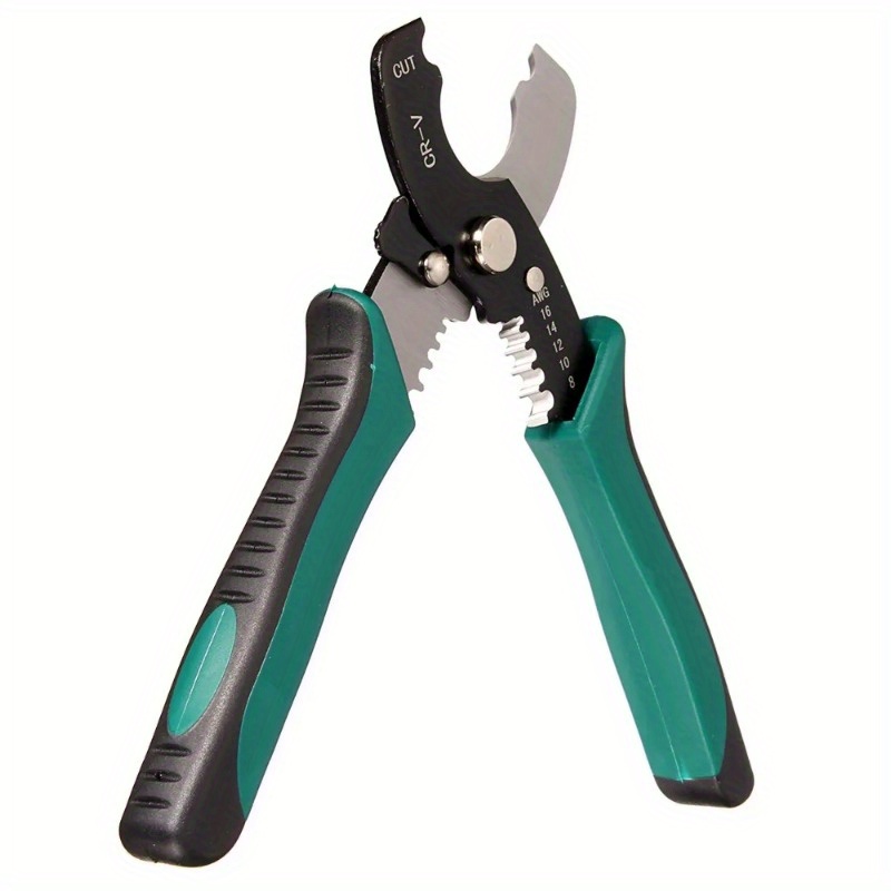 

Taimimei 8 Inches Wire Stripper Cable Cutting Scissor Stripping Pliers Cutter 1.6-4.0mm Hand Tools Ferramentas Herramientas Ht2177